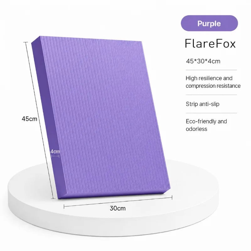 FlareFox Thick Yoga Mats Non Slip Workout Mat Yoga Knee Protection Pilates Reformer Gym Accessories Home Exercise Equipment