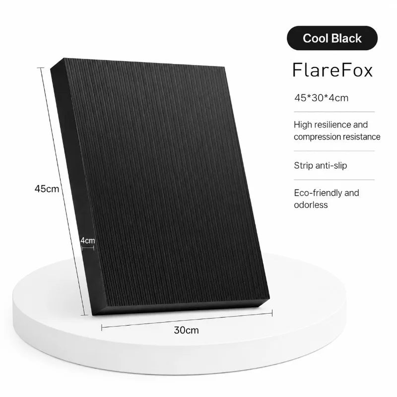 FlareFox Thick Yoga Mats Non Slip Workout Mat Yoga Knee Protection Pilates Reformer Gym Accessories Home Exercise Equipment
