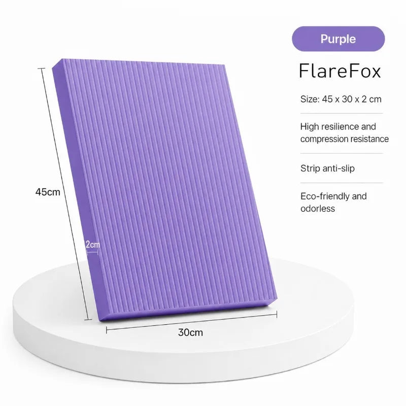 FlareFox Thick Yoga Mats Non Slip Workout Mat Yoga Knee Protection Pilates Reformer Gym Accessories Home Exercise Equipment