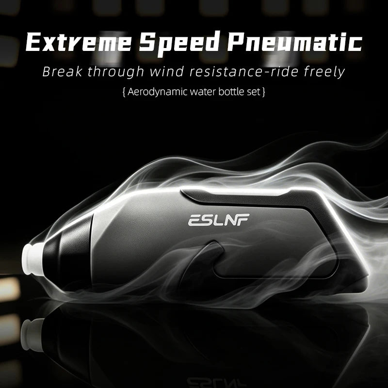 ESLNF Aerodynamic Water Bottle Set 600ml Big Capacity Food Grade PP5 Bottle With Ultralight Carbon Bottle Cage Bike