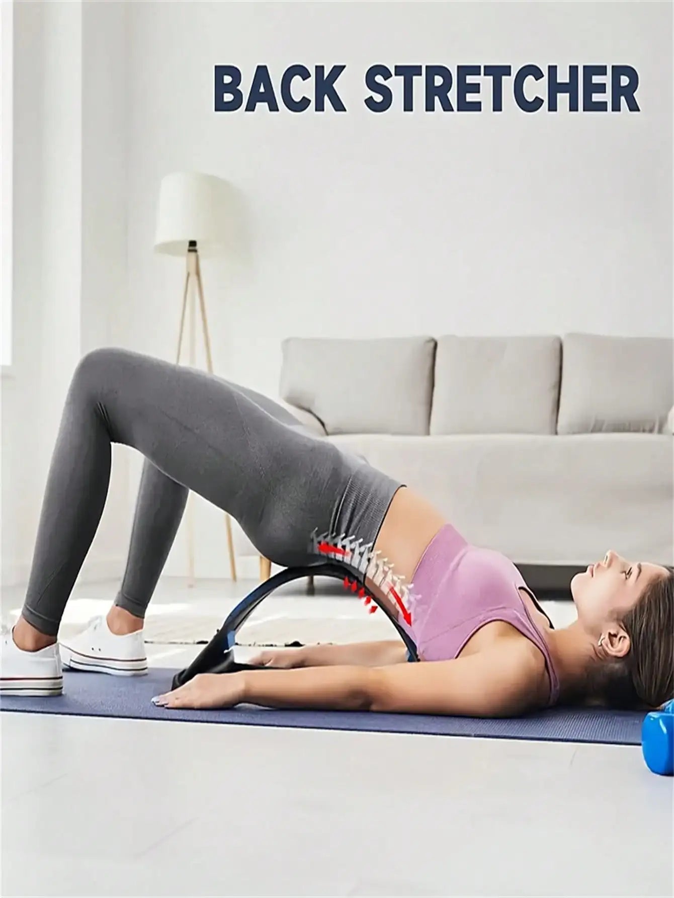 Back Relaxer - Waist Stretcher, Cervical And Back Stretching Tool, Yoga Support Aid, Adjustable Height Waist Massager, Suitable For Home And Office
