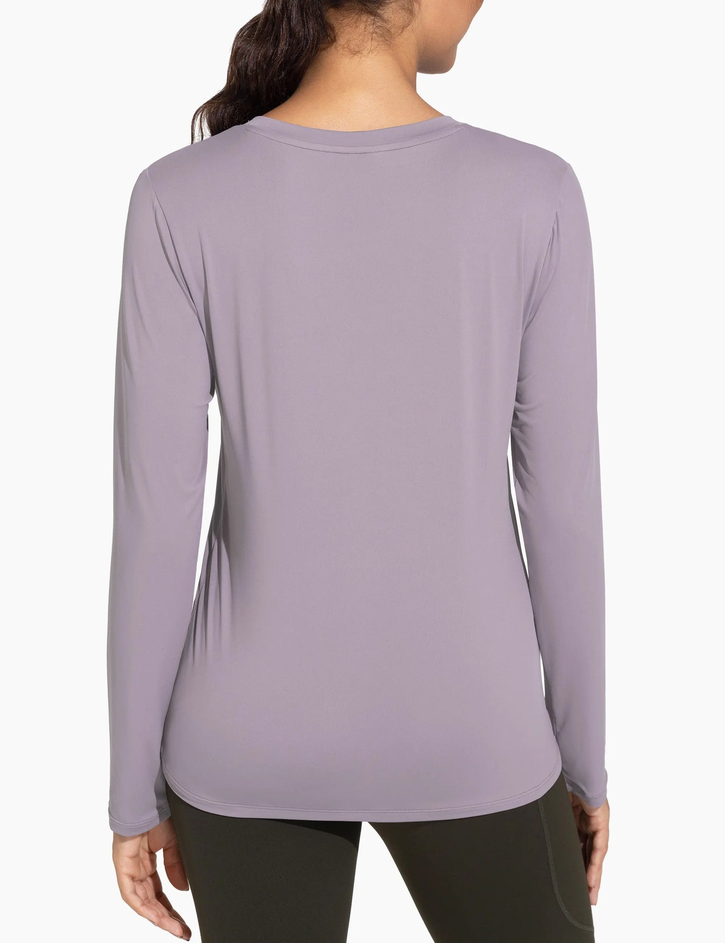 THE GYM PEOPLE Women's Long Sleeve Workout Shirts V-Neck Lightweight Basic Athletic Tops